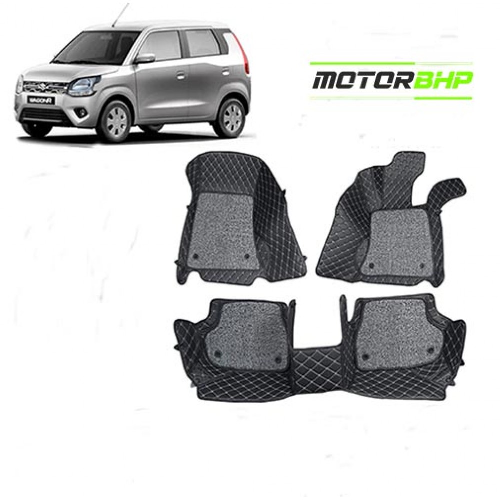 Floor Mats : Get Maruti Suzuki Wagon R 7D Mats Car Accessories